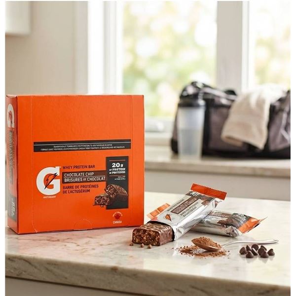 Gatorade Whey Protein Bar Chocolate Chip 12ct