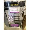 Image 2 : CO-OP Gold 5-Tier Metal Shelf, 36x18x72"
