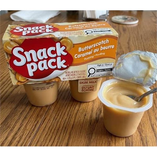 Snack Pack Butterscotch Pudding 12X (4X99G)