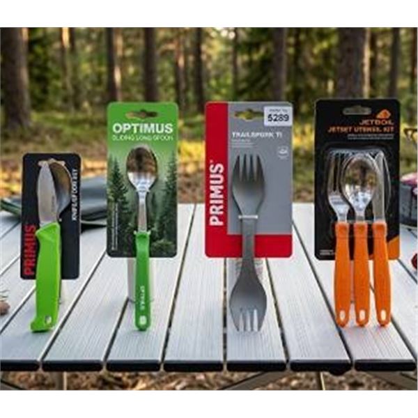 Camping Utensil Lot: Primus, Jetboil, Optimus