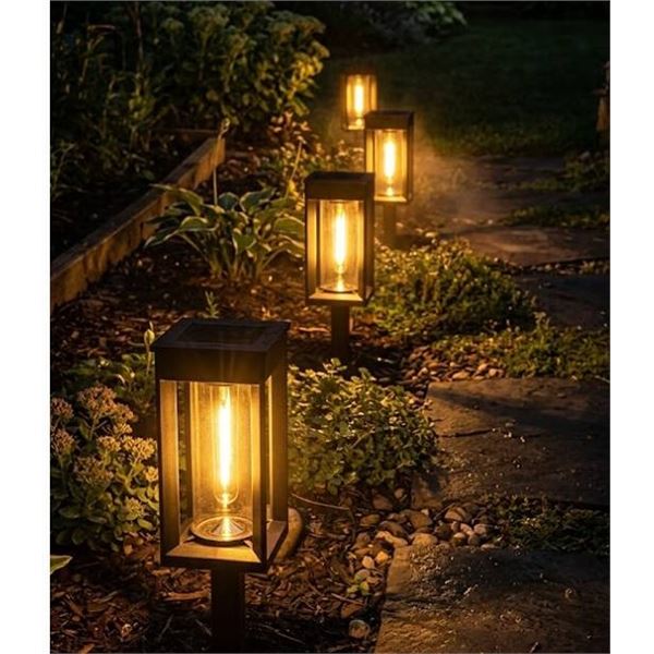 Solar LED Pathway Lights Set of 4