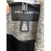 Image 3 : Vince Camuto Gray Herringbone Overcoat L