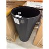 Image 2 : Black Plastic Tapered Planter Pot