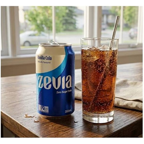 Zevia Vanilla Cola 24 x 355ml Cans