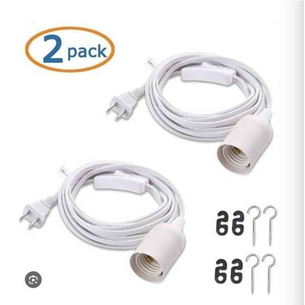 Cable Matters 12-Pack Hanging Lamp Cord 15ft