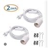 Image 1 : Cable Matters 12-Pack Hanging Lamp Cord 15ft