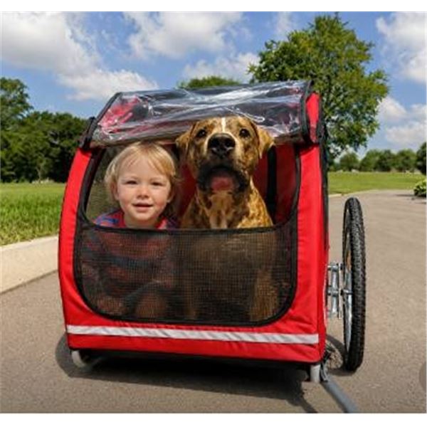 Thule Red Two-Seat Bicycle Trailer