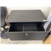 Image 3 : Black Two-Drawer Wood Storage Cabinet
