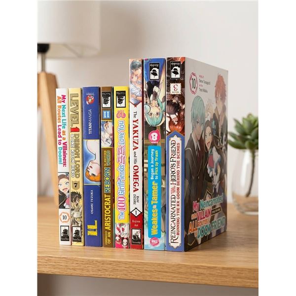 Bundle of 8 Manga Volumes, Assorted Series