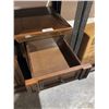 Image 3 : Wooden Nightstand with Drawer and Cabinet