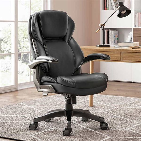 La-Z-Boy Black Leather Office Chair