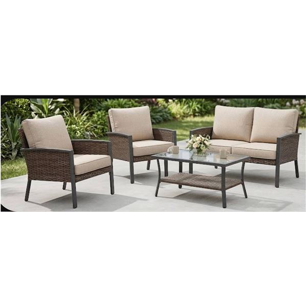 Fresno 4 Piece Conversation Set **Style and Color May Vary**