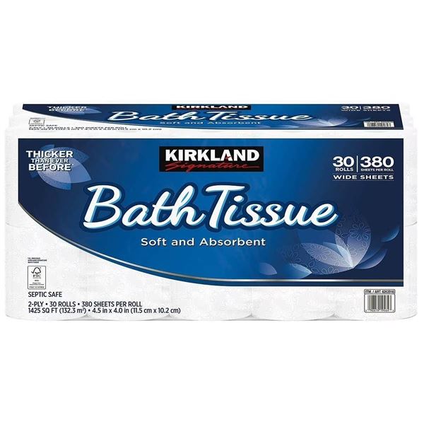 Kirkland Bath Tissue 30 Rolls, 2-Ply