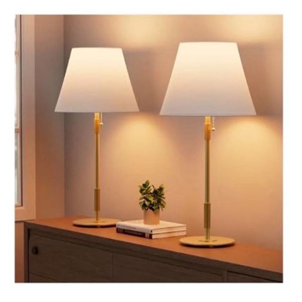 2 Modern Gold Table Lamps