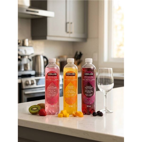Kirkland Sparkling Flavored Water 24 x 503ml