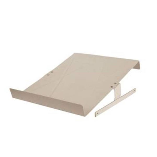Cubik Half Metal Shoes Shelf, White LV-7854. 16.75 x 20.25 Inch