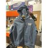 Image 2 : CAT Full-Zip Hoodie, Size Large, Blue
