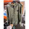Image 2 : CAT Full-Zip Hoodie, Size Large, Green