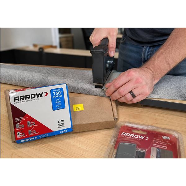 Arrow Hammer Tacker with 24 Boxes T50 Staples