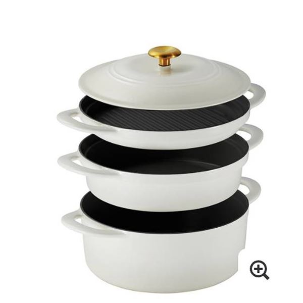 Tramontina 4-Piece Enameled Cast Iron Set