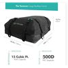 Image 2 : FE Active Cargo Rooftop Carrier - 100% Waterproof 15 cubic ft. Roof Dry Bag Heavy Duty Car & SUV Roo