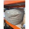 Image 3 : Beige Fabric Ottoman Cushion Pouf