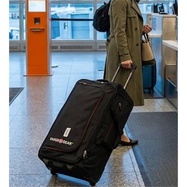 SwissGear Black Wheeled Duffel Bag