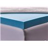 Image 1 : Light Blue King Size Foam Mattress Topper