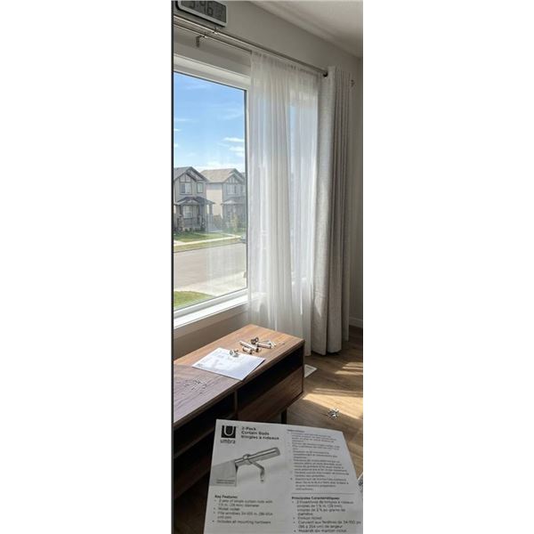 Umbra 2-Pack Nickel Curtain Rods