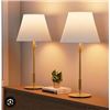 Image 1 : 2 Modern Gold Table Lamps