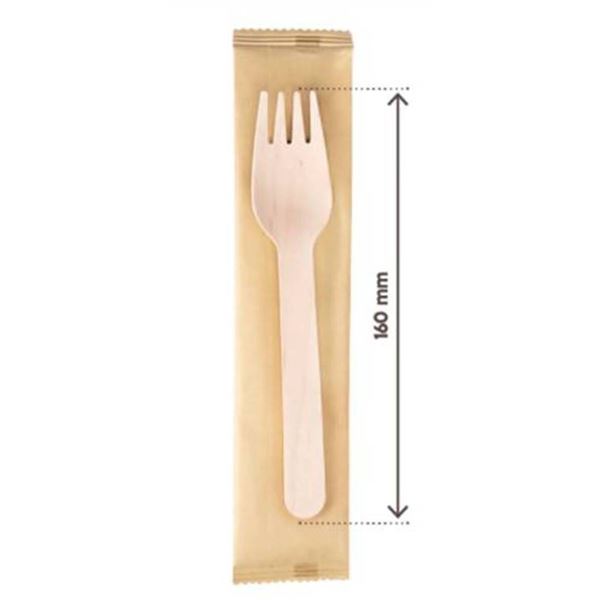UPGC Paper Wrapped Birch Forks, 1000 Count
