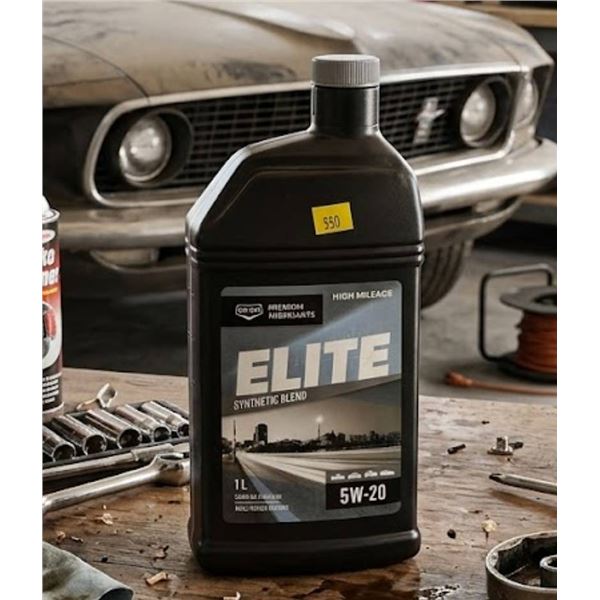 Co-op Elite 5W-20 High Mileage Oil, 12 x 1L