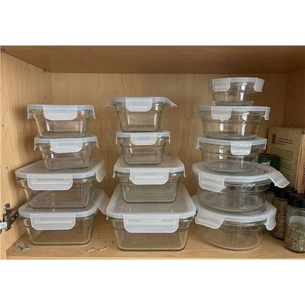 Glasslock Glass Food Storage Containers Lot