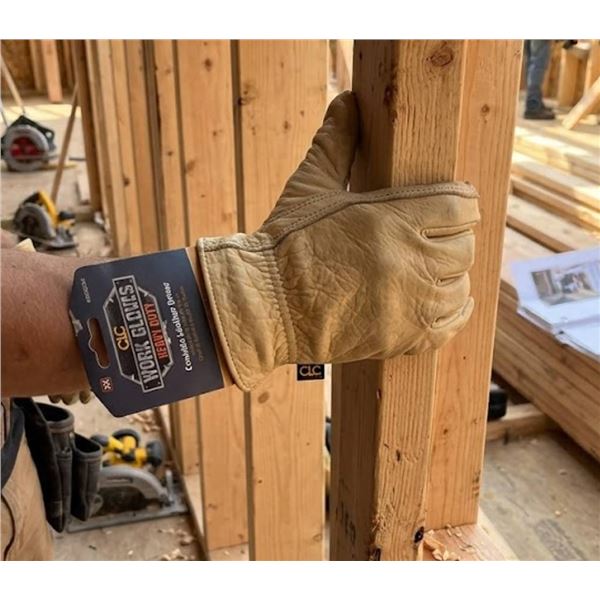 CLC Heavy Duty Cowhide Leather Driver Work Gloves