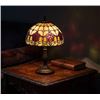 Image 1 : Red Tulip Tiffany Style Table Lamp