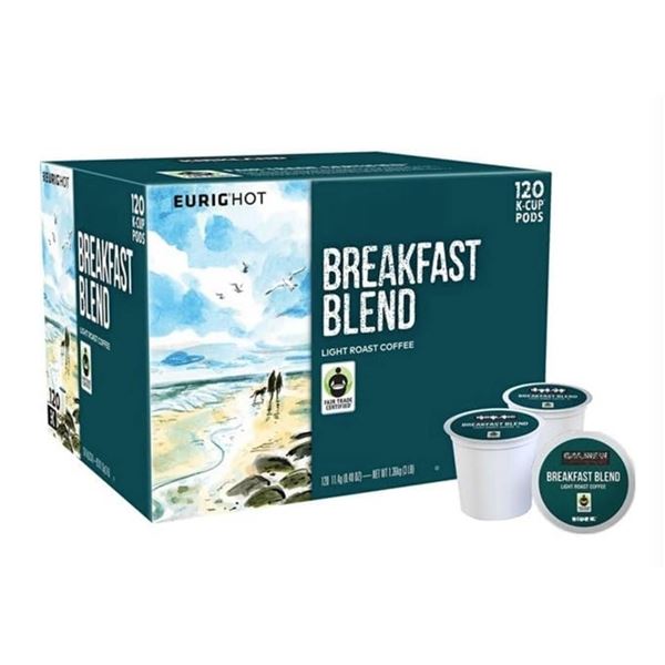 Kirkland Signature Organic Breakfast Blend Kâ€‘Cup 120ct