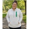 Image 1 : Danskin XL White Quarter-Zip Pullover