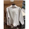 Image 4 : Danskin XL White Quarter-Zip Pullover