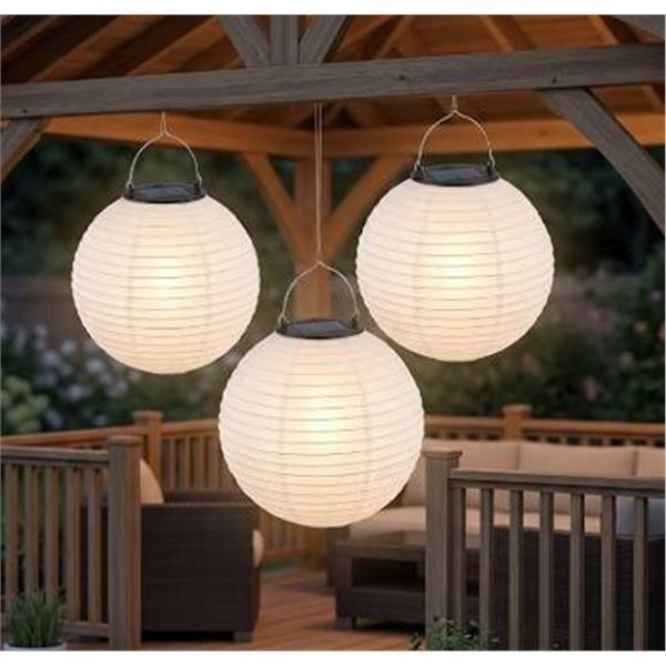 Fusion 3-Pack Solar Patio Lanterns