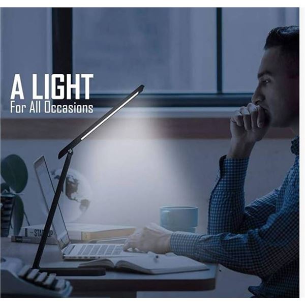 Aultra LED Desk Lamp, Black, New