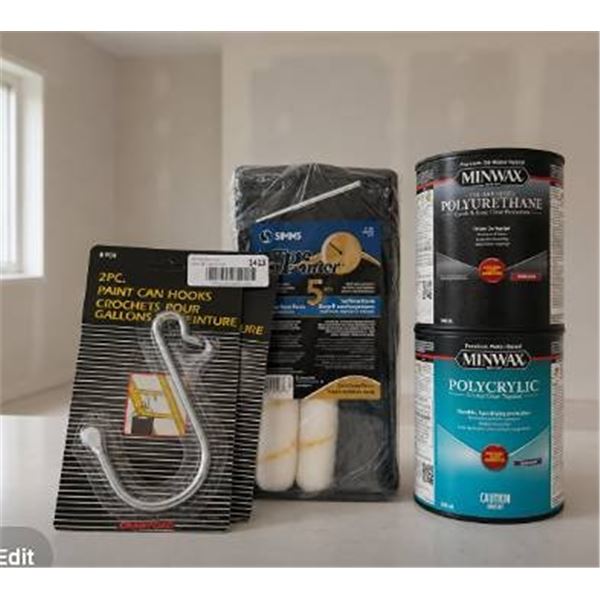 Painting Supplies, Minwax, Simms, Craw