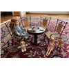 Image 1 : Miniature Wicker Chair (4) and 1 Wooden Table