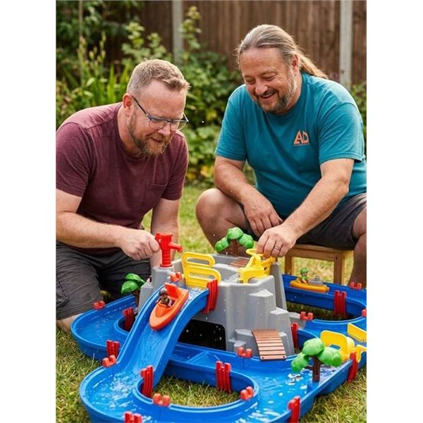 AquaPlay Mountain Lake Playset, 70 Pieces