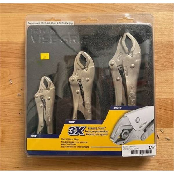 IRWIN VISE-GRIP 3-Piece Locking Plier Set