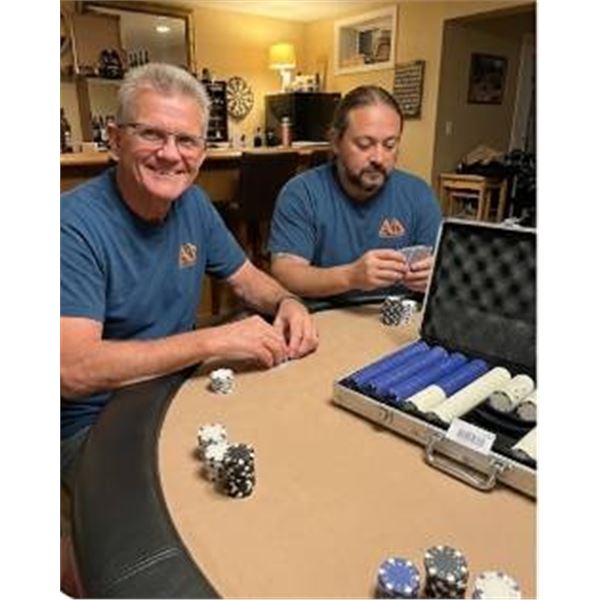 Poker Chip Set in Metal Carrying Case