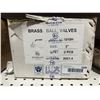 Image 2 : Double-Lin Brass Ball Valves, 3 Inch, 2 Pack