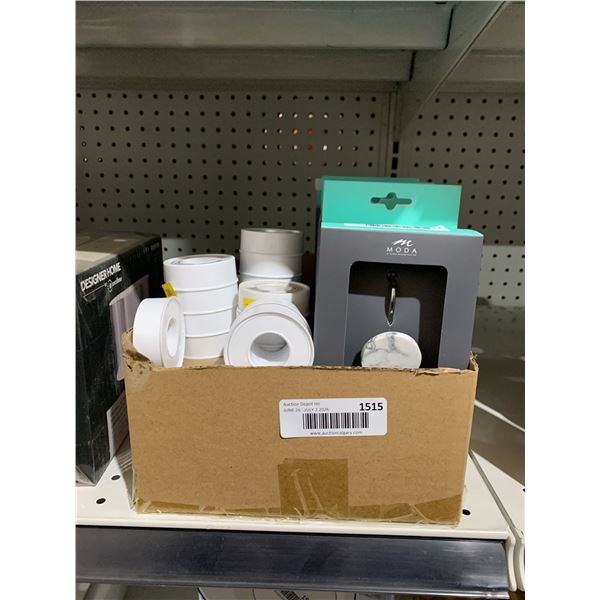 Shower Curtain Hooks and PTFE Tape Lot