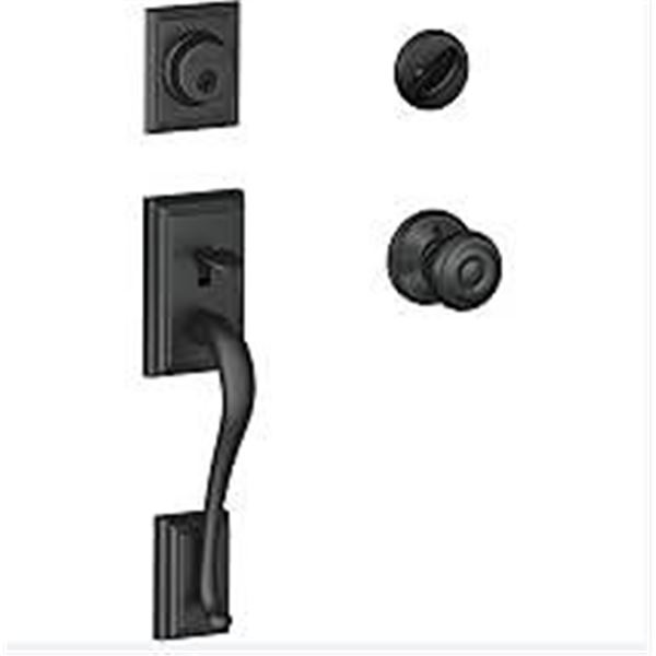 Schlage F-Series Handleset Matte Black