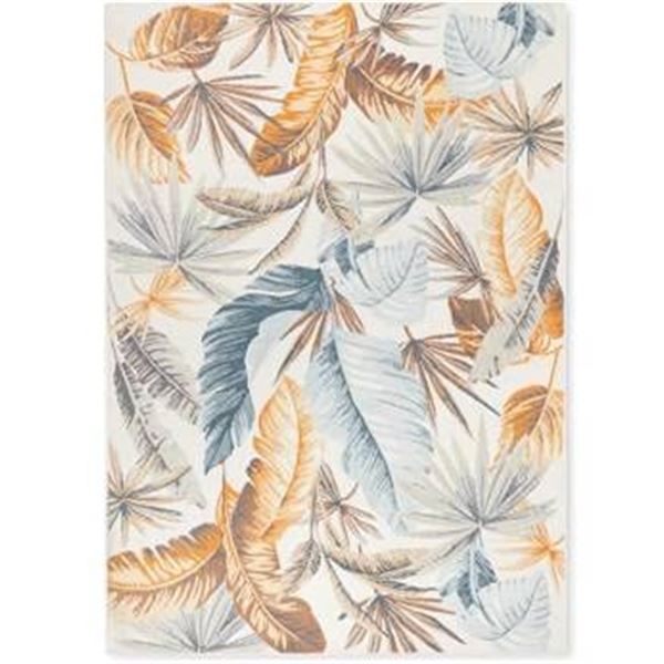 Canvas Tote Bag With Palm Leaf Print