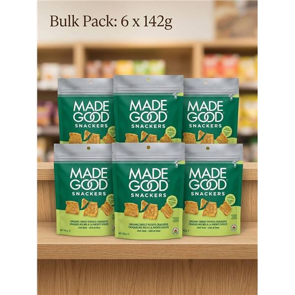 MadeGood Organic Chili Lime Sweet Potato Crackers 142g